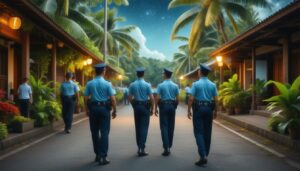 Night Patrols in Bali: Ensuring Safety and Community Engagement by Police