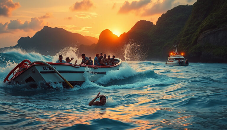 Tragedy Strikes as Snorkeling Boat Capsizes Off Bali, Leaving One Woman Dead and Tourists Injured in Rough Seas