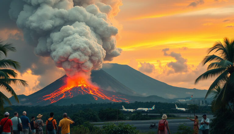 Volcanic Eruption Chaos: Lewotobi's Explosive Activity Strands Bali Tourists and Grounded Flights!