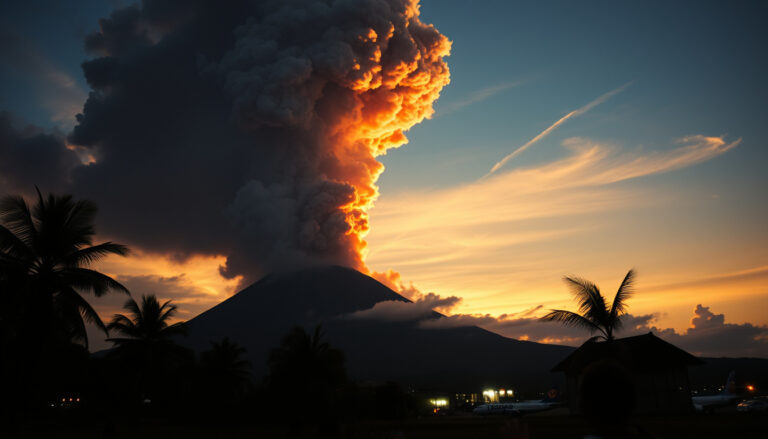Volcanic Eruption Disrupts Bali Travel: Flights Canceled Amid Ash Cloud Crisis!