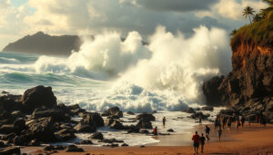 Massive Rogue Waves Devastate Bali's Angel’s Billabong: Tourists Flee as Surf Drama Unfolds!