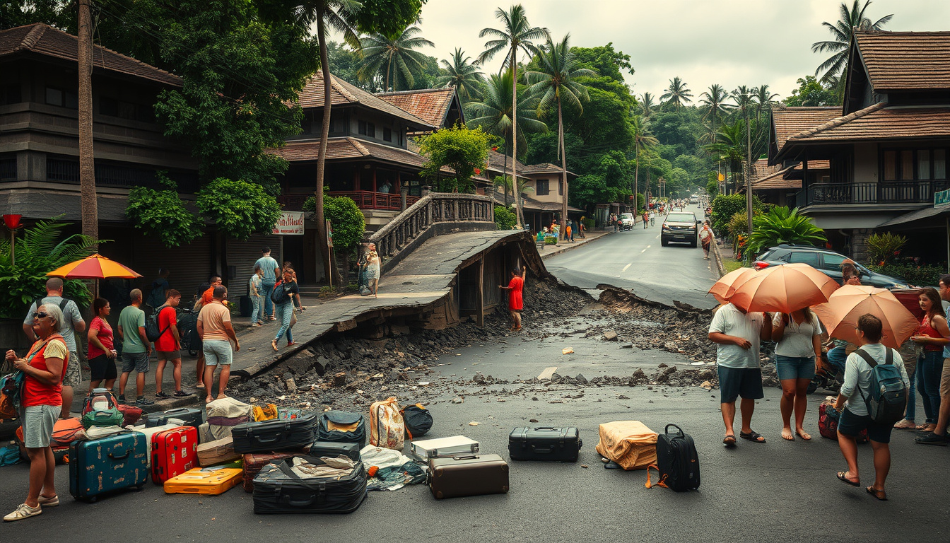 Bali Travel Chaos: Major Road Collapse in Ubud Disrupts Holiday Plans for Thousands of Tourists!
