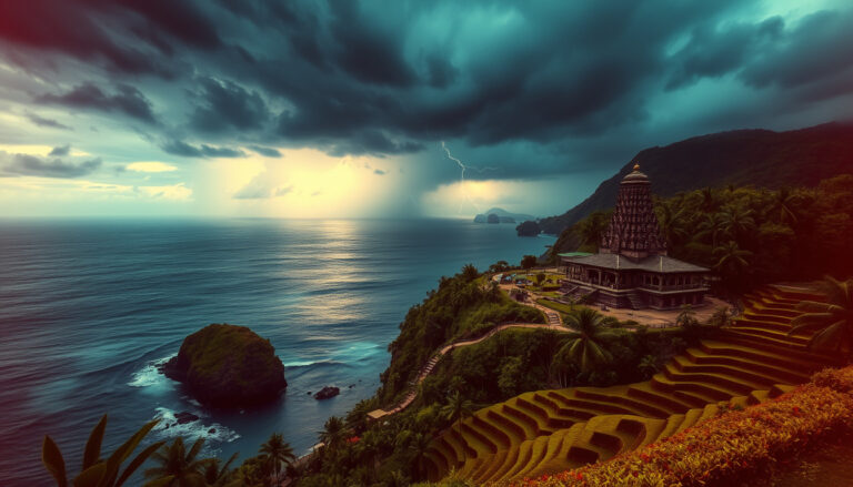 Cyclone Seed Hits Bali: Over 65,000 Lightning Strikes Disrupt Tourism at Iconic Tanah Lot and Jatiluwih!