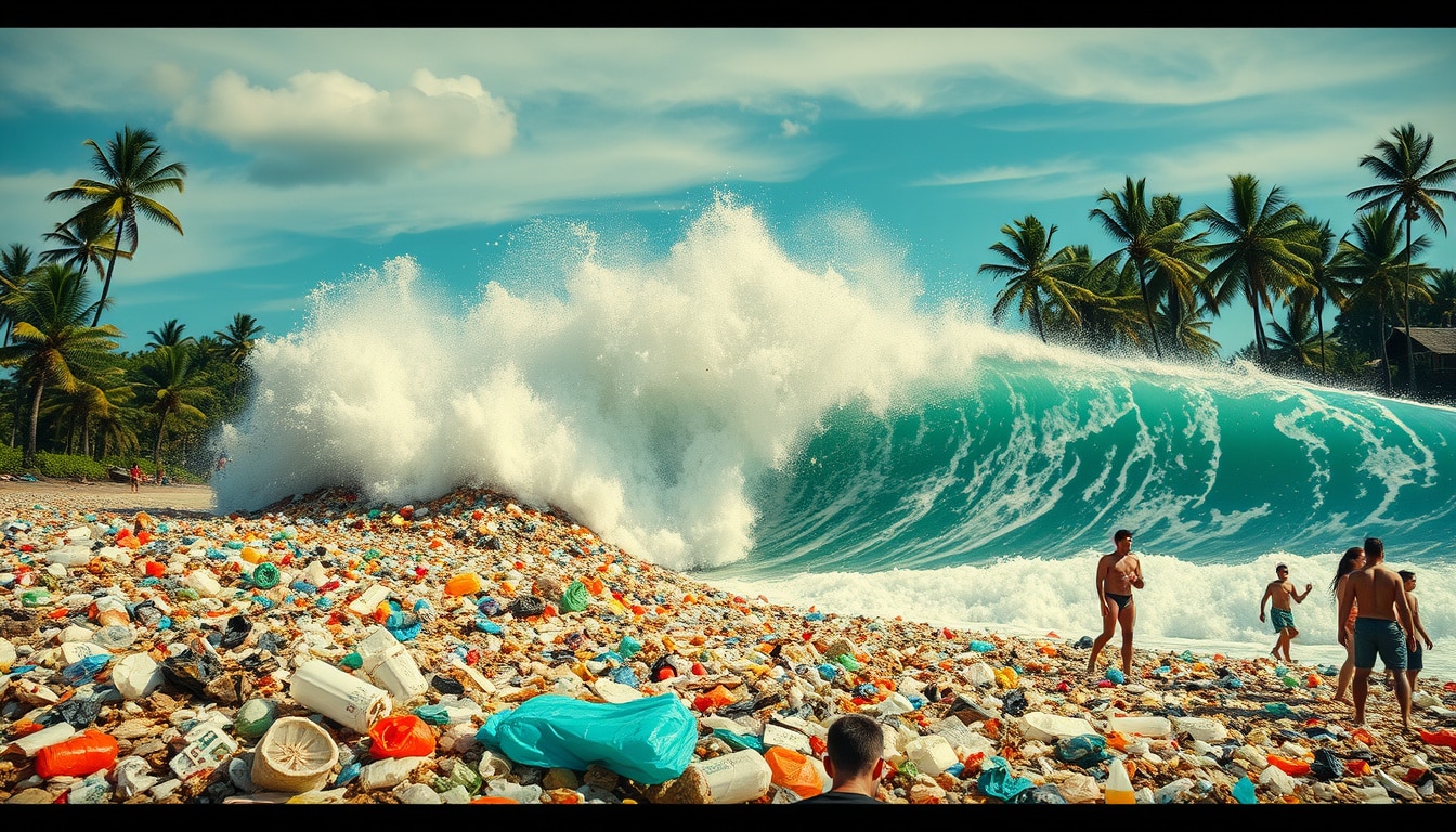 Plastic Tsunami Hits Bali: Shocking Wave of Waste Covers Iconic Jimbaran Beach!