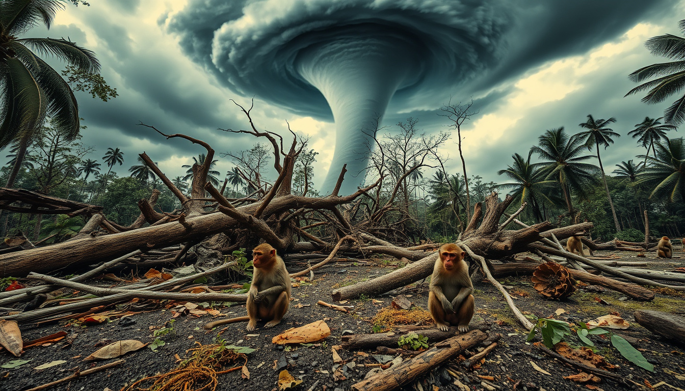 Tragedy Strikes Bali's Sangeh Monkey Forest: One Dead and Historic Damage as Tornado-Fueled Storm Wreaks Havoc